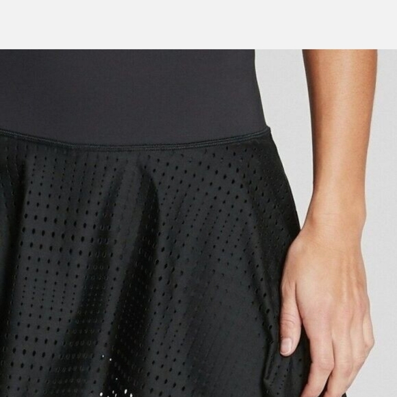 Athleta a Gsme 2 in 1 Crop skirt Skort Leggings Black Sz.MED - Picture 5 of 7